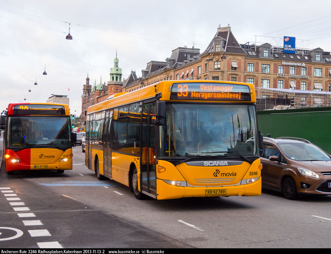 Copenhagen, Scania OmniLink CK230UB 4x2LB # 3246