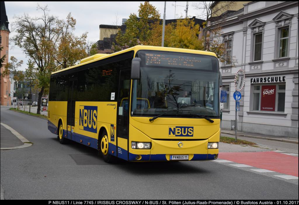 Sankt Pölten, Irisbus Crossway 12M # P-NBUS 11