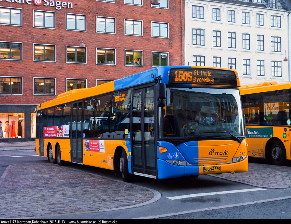 Копенгаген, Scania OmniLink CK280UB 6X2LB*4LB № 1177