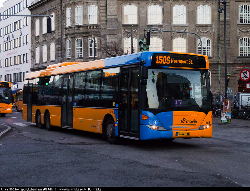 Copenhagen, Scania OmniLink CK280UB 6X2LB*4LB # 1166