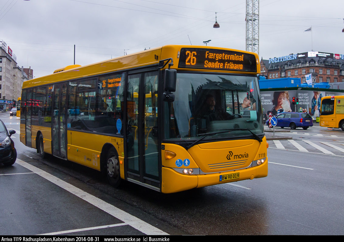 Copenhagen, Scania OmniLink CK230UB 4x2LB # 1119