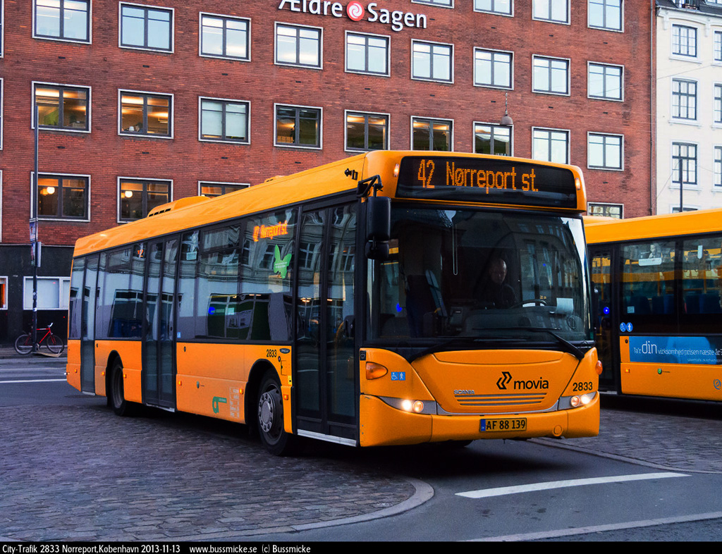 Копенгаген, Scania OmniLink CK230UB 4x2LB № 2833