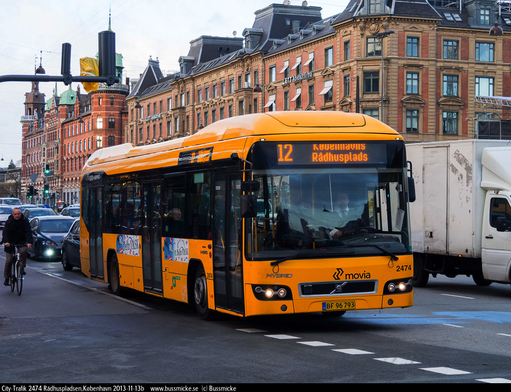 Copenhagen, Volvo 7700 Hybrid nr. 2474