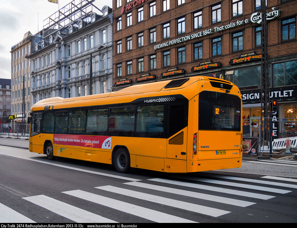 Copenhagen, Volvo 7700 Hybrid # 2474