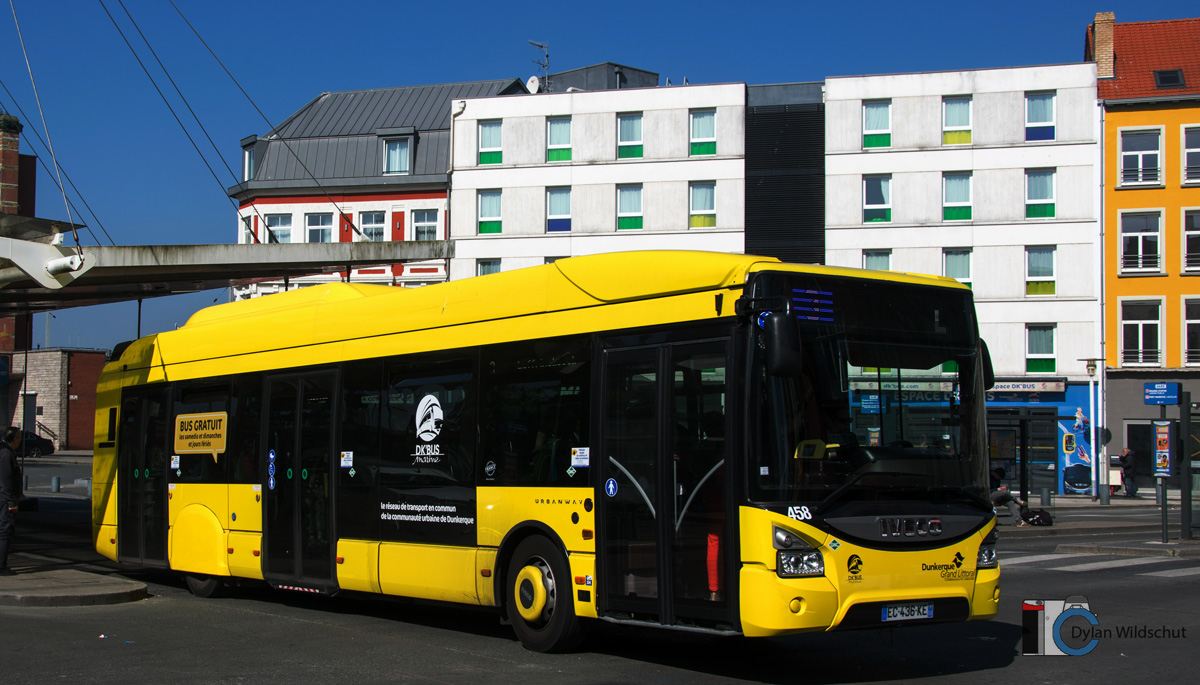Calais, IVECO Urbanway 12M CNG BHNS №: 458