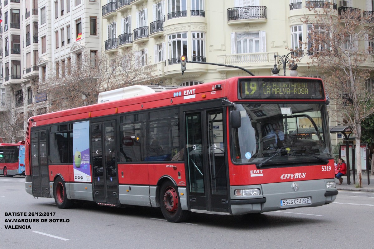 Valencia, Hispano Citybus E (Irisbus Agora S) # 5319