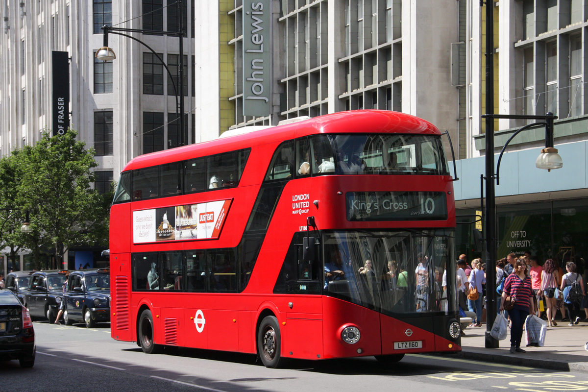 London, Wright New Bus for London # LT160