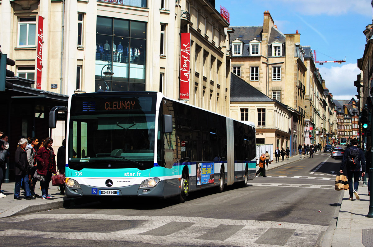 Rennes, Mercedes-Benz Citaro C2 G nr. 739