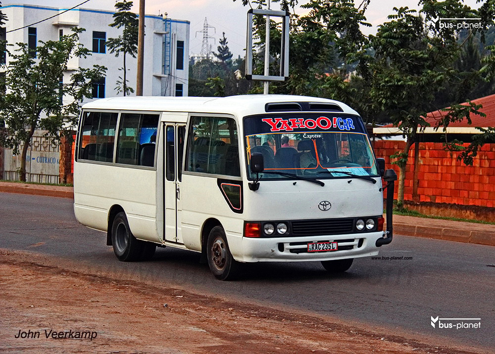 Kigali, Toyota Coaster # RAC 235L