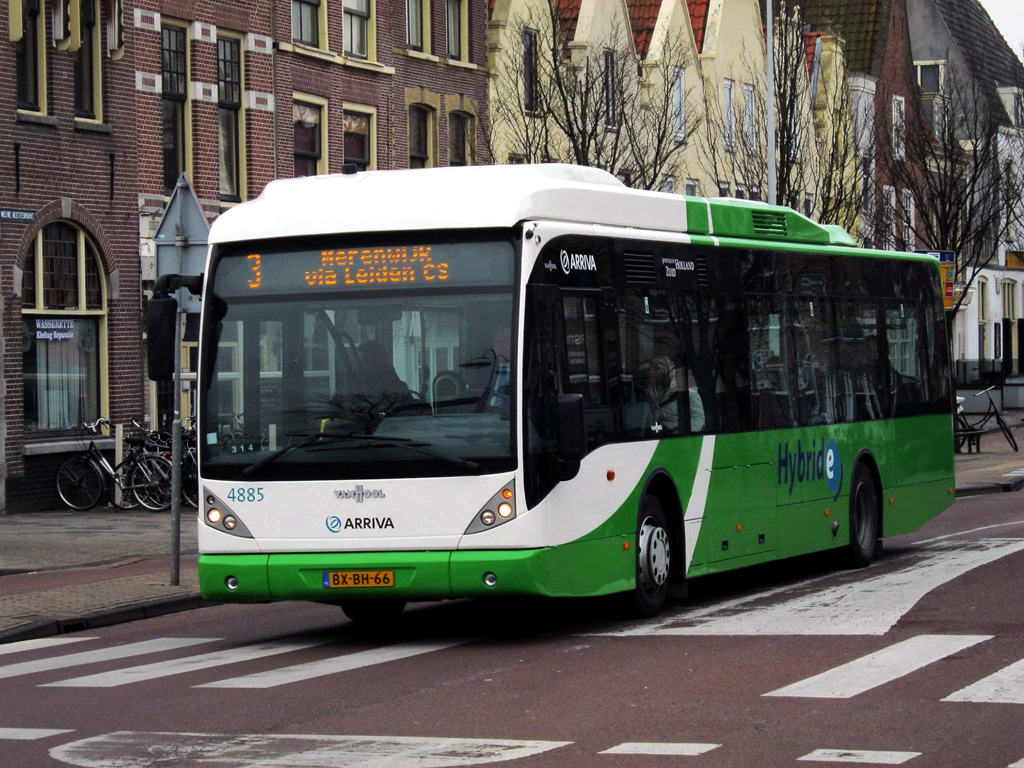 Leiden, Van Hool New A300 Hyb # 4885