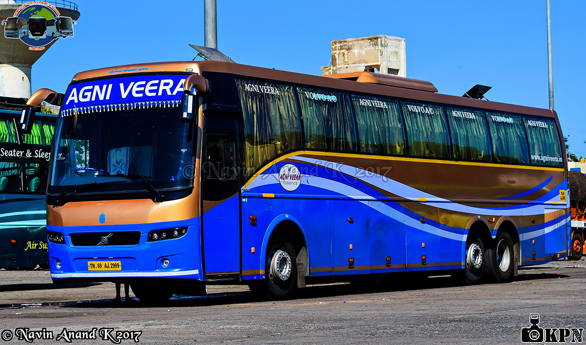 Chennai, Volvo 9700 # TN69 AJ 2999