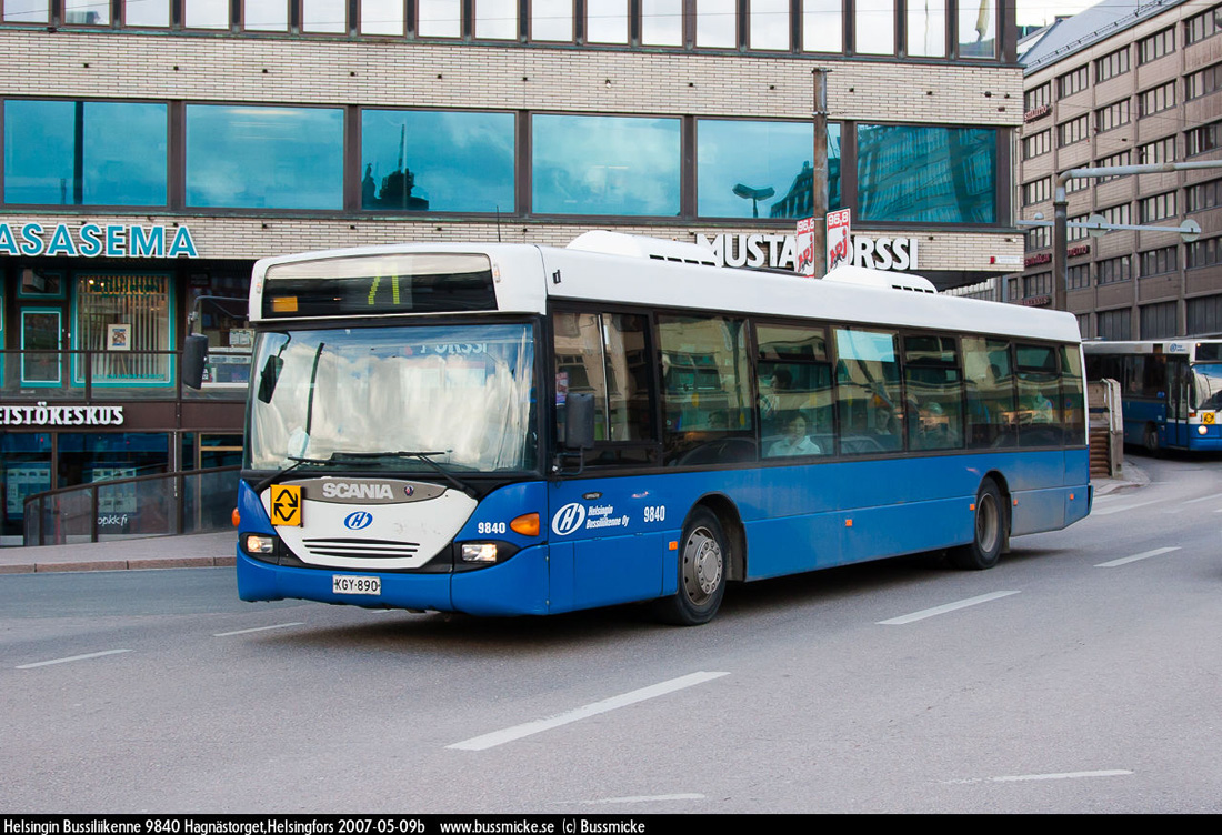 Helsinki, Scania OmniCity CN94UB 4X2EB nr. 9840