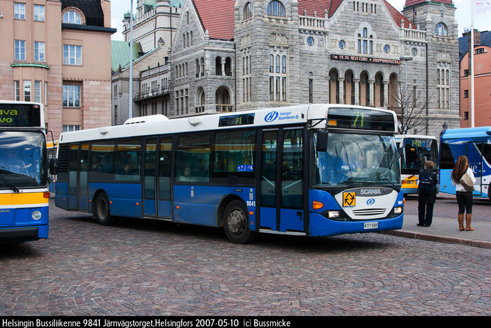 Helsinki, Scania OmniCity CN94UB 4X2EB # 9841