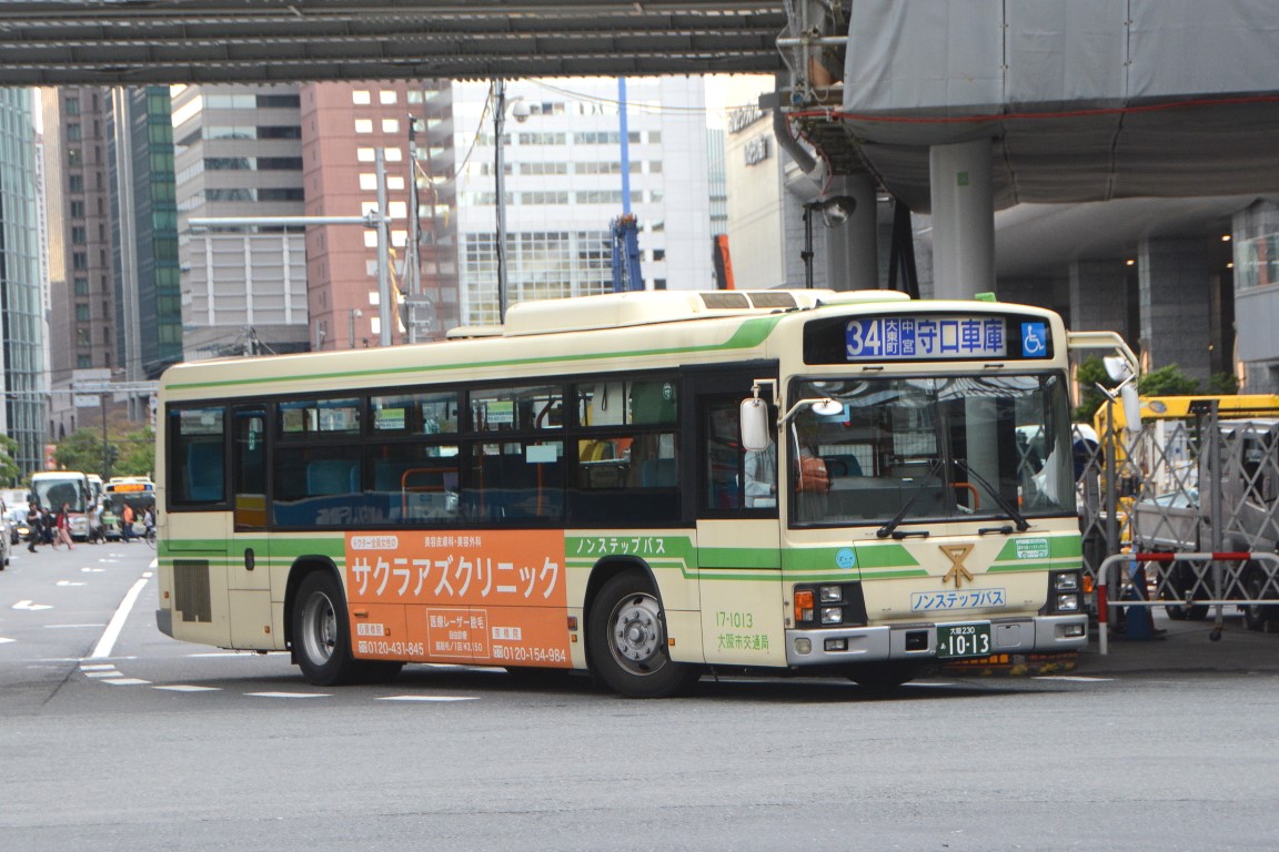 Osaka, Isuzu ERGA PJ-LV234L1 č. 17-1013