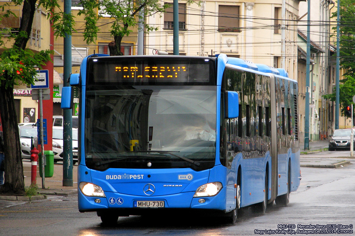Budapest, Mercedes-Benz Citaro C2 G No. MHU-730