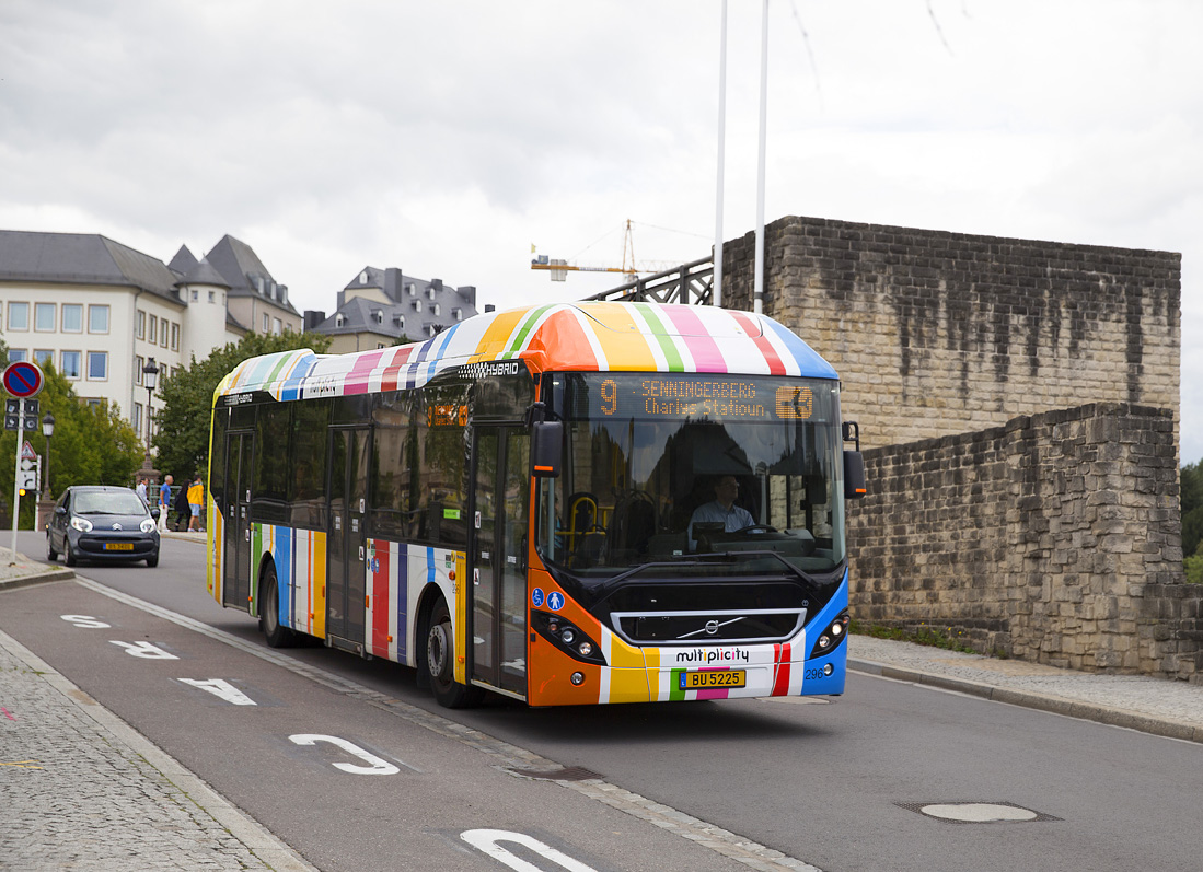 Luxembourg-ville, Volvo 7900 Hybrid # 296