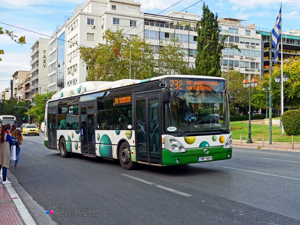 Афины, Irisbus Citelis 12M CNG № 9091