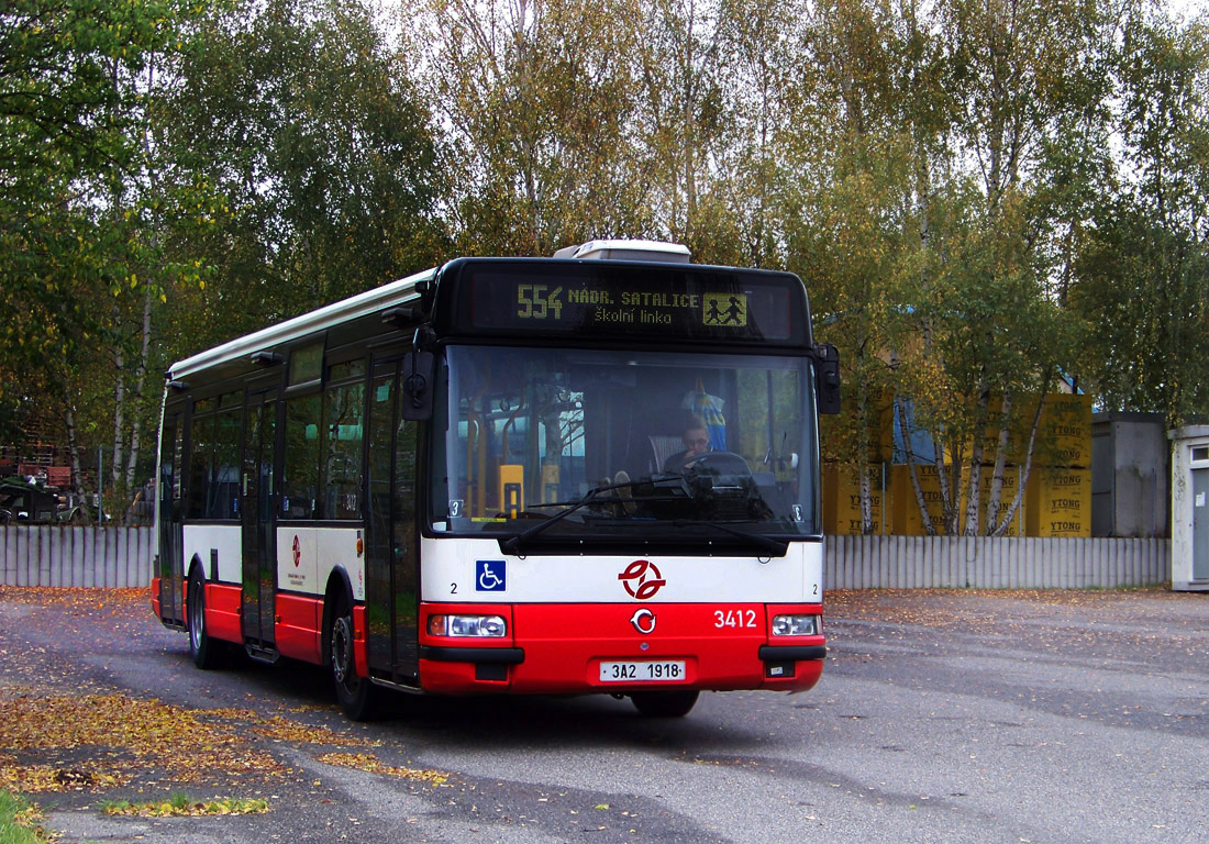 Прага, Karosa Citybus 12M.2071 (Irisbus) № 3412