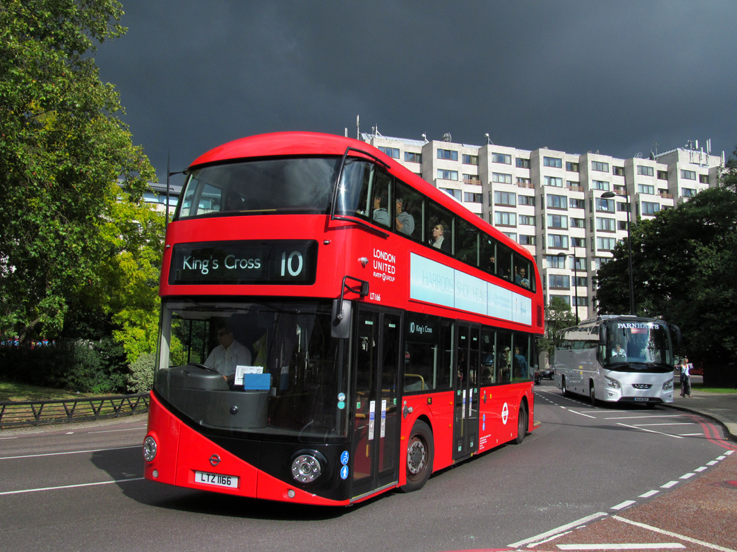 London, Wright New Bus for London # LT166