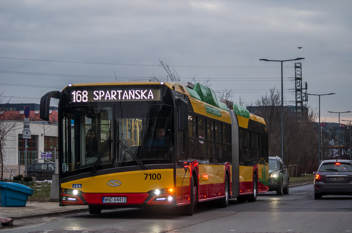 Warsaw, Solaris Urbino IV 18 electric č. 7100
