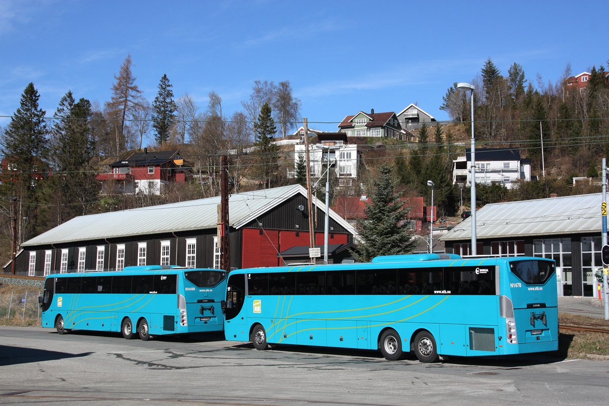 Trondheim, Scania OmniExpress 340 nr. N1478; Trondheim, Scania OmniExpress 340 nr. N1488
