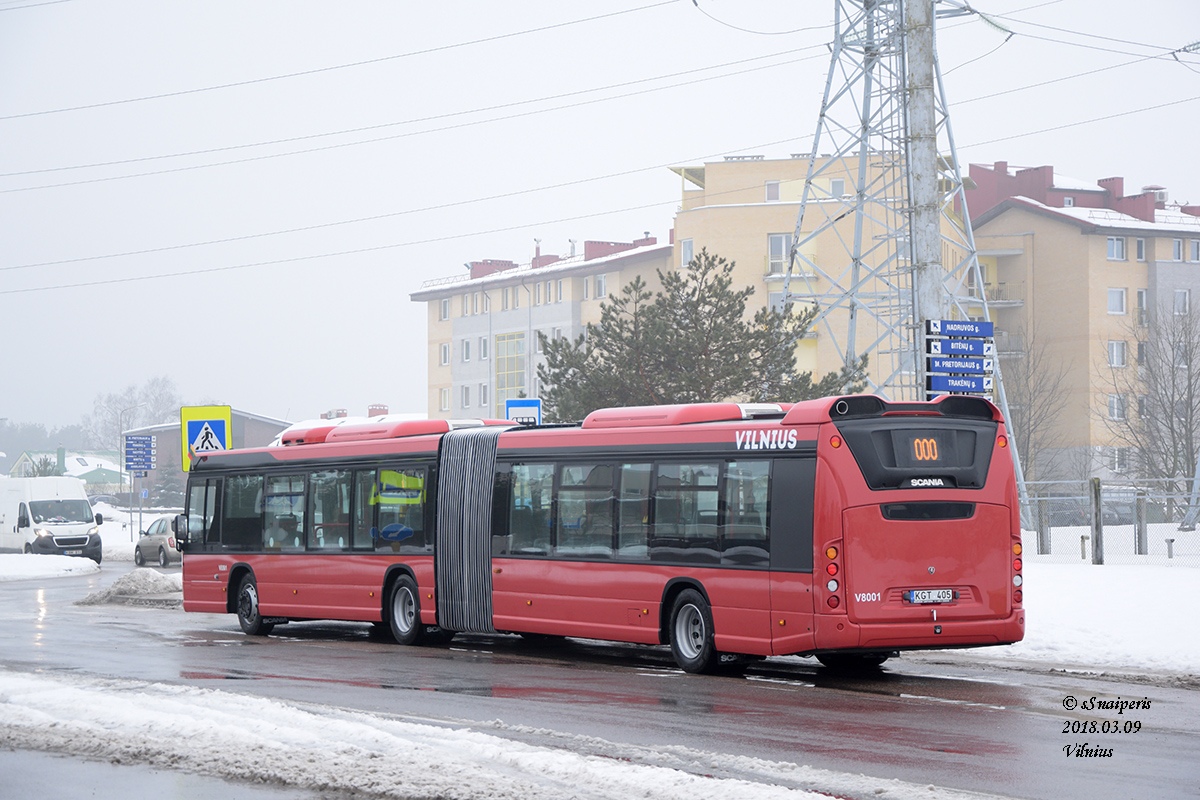 Вильнюс, Scania Citywide LFA № V8001; Вильнюс — Новые автобусы