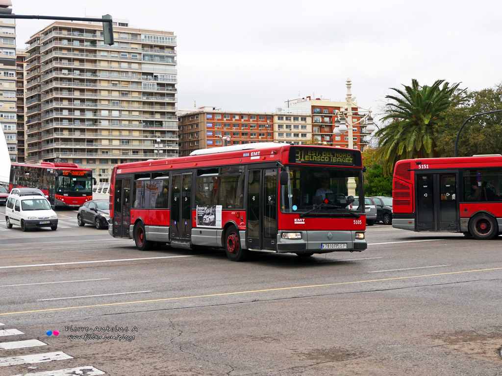 Valencia, Hispano Citybus E (Renault Agora S) # 5105