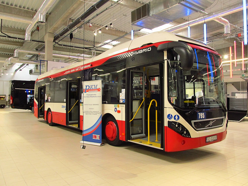 Sosnowiec, Volvo 7900 Hybrid # 795; Warsaw — Międzynarodowe Targi Transportu, Spedycji i Logistyki 2018