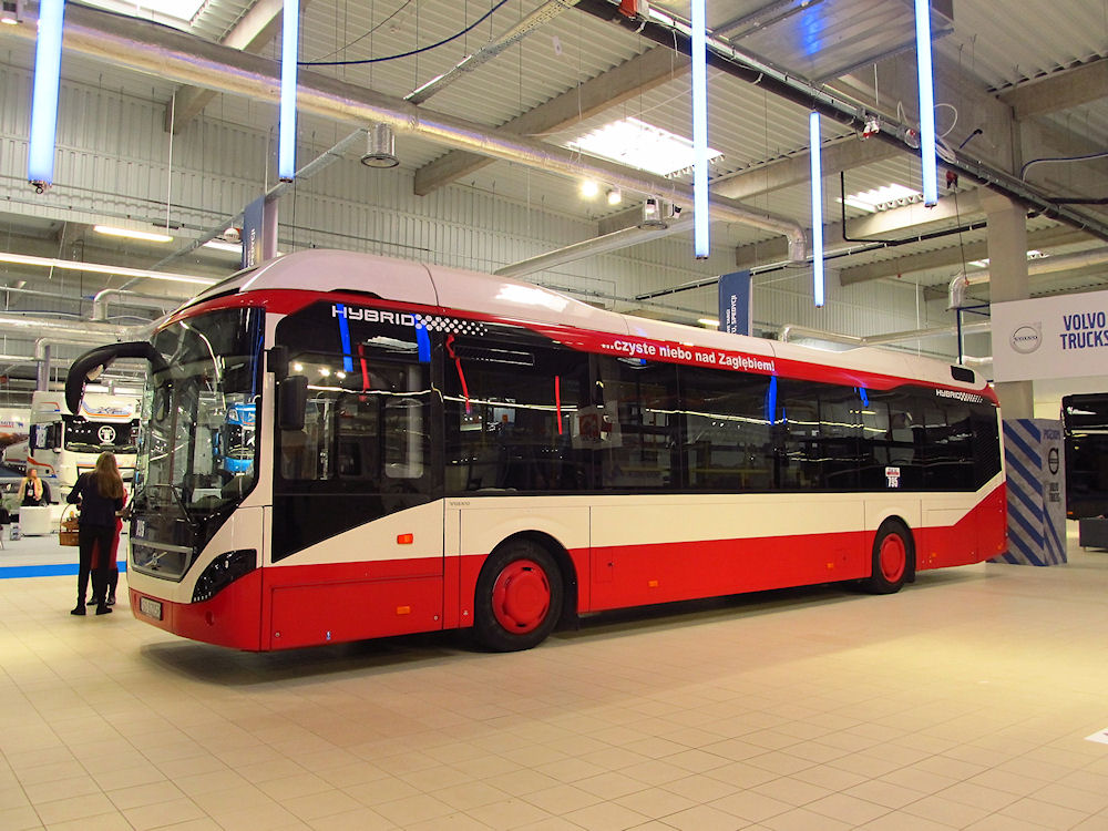 Sosnowiec, Volvo 7900 Hybrid č. 795; Warsaw — Międzynarodowe Targi Transportu, Spedycji i Logistyki 2018