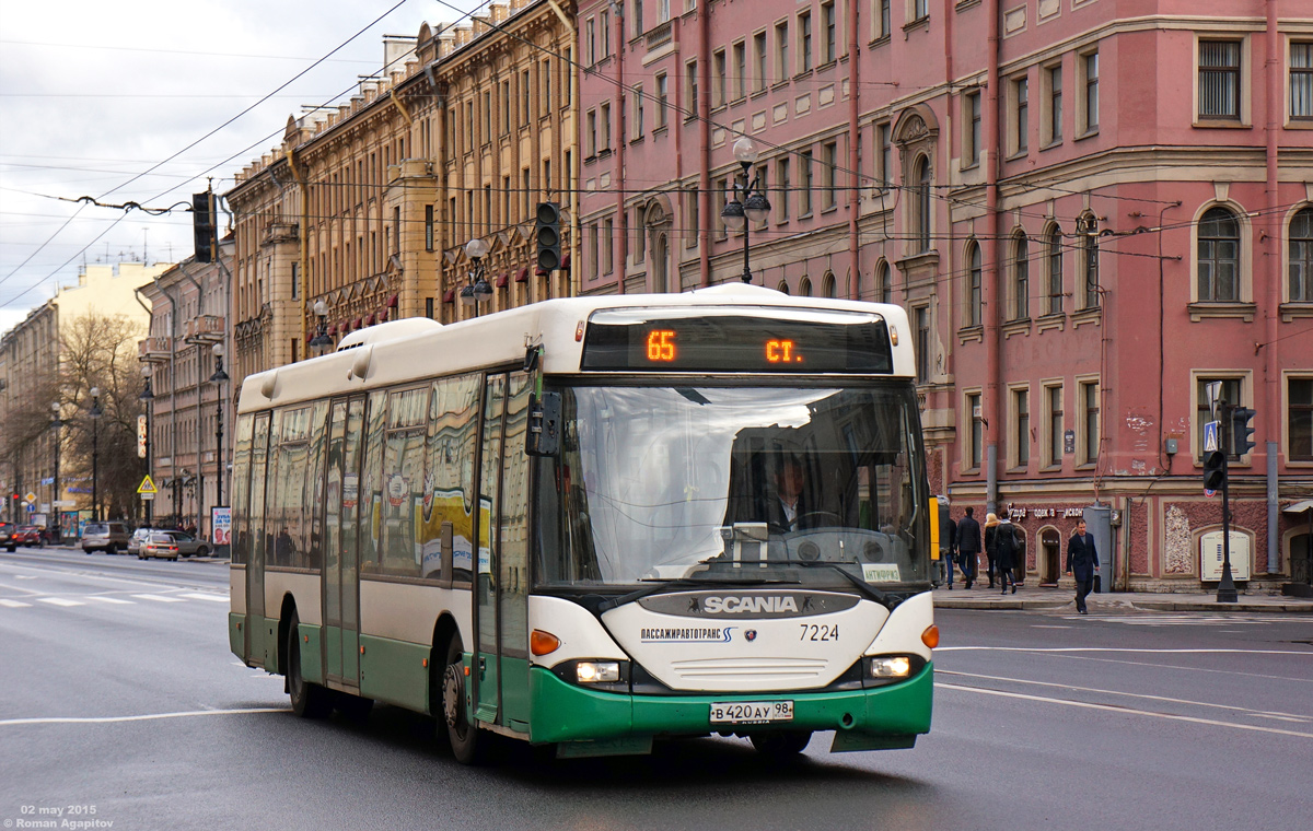 Saint Petersburg, Scania OmniLink CL94UB 4X2LB # 7224