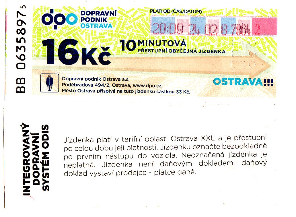 Ostrava — Tickets; Tickets (all)
