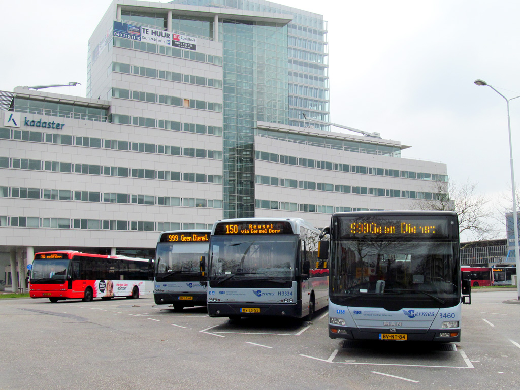 Eindhoven, MAN A37 Lion's City NL263 # 3460; Eindhoven, VDL Berkhof Ambassador 200 ALE-120 # 3334