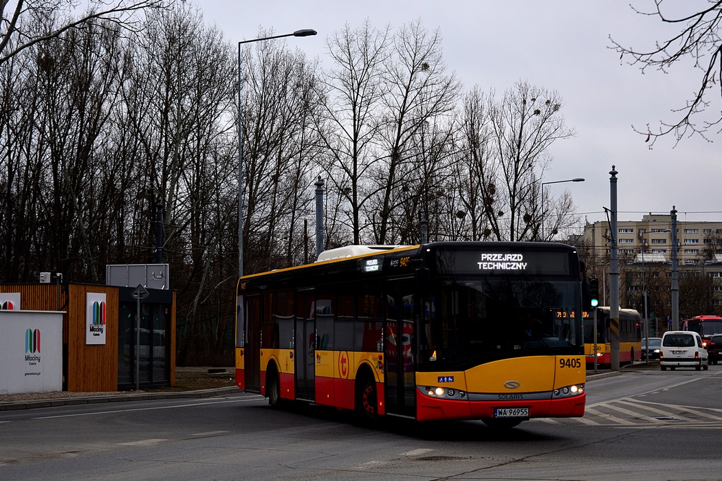 Warschau, Solaris Urbino III 12 Hybrid Nr. 9405