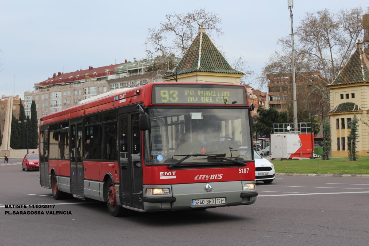 Valencia, Hispano Citybus E (Renault Agora S) č. 5187