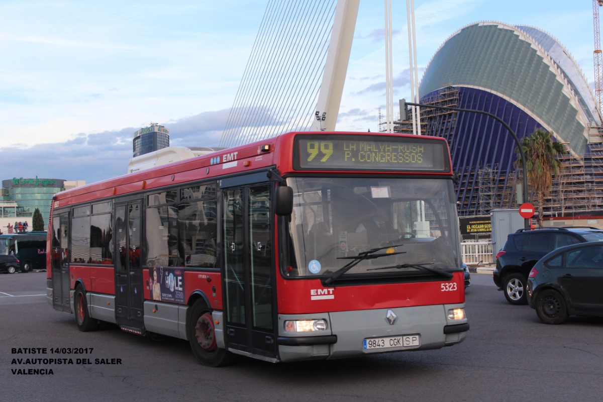 Valencia, Hispano Citybus E (Irisbus Agora S) # 5323