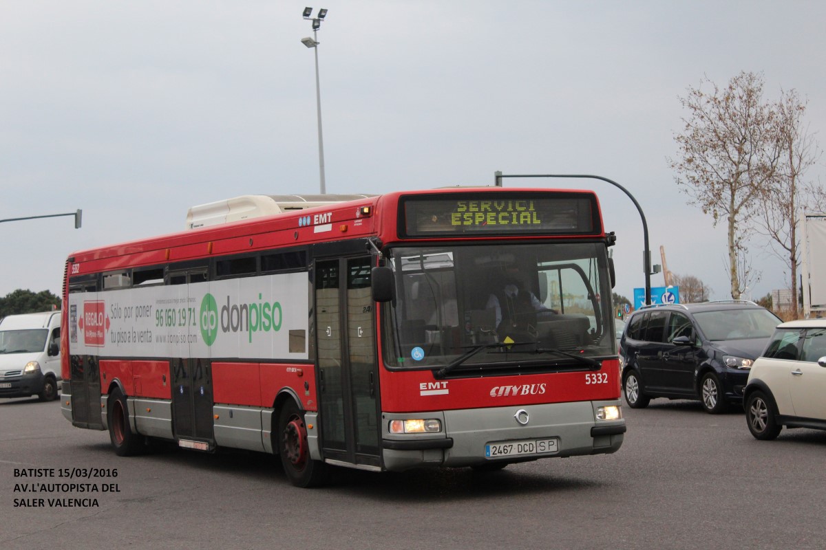Valencia, Hispano Citybus E (Irisbus Agora S) č. 5332