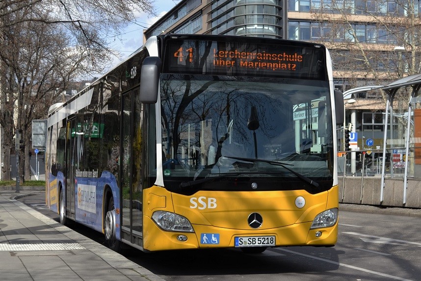 Stuttgart, Mercedes-Benz Citaro C2 nr. 5218