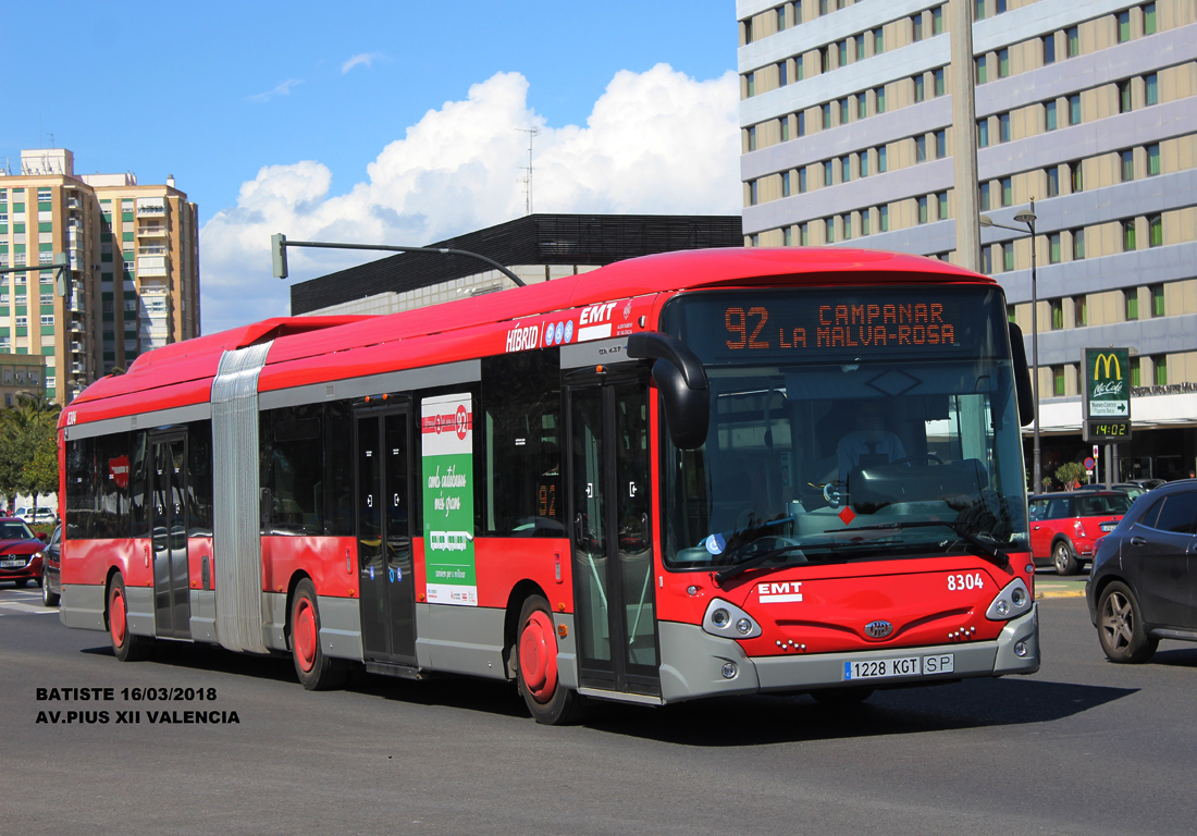 Валенсия, Heuliez GX437 Hybrid № 8304