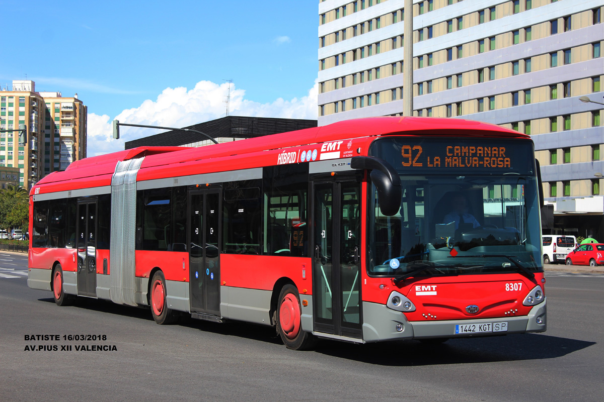 Valencia, Heuliez GX437 Hybrid # 8307