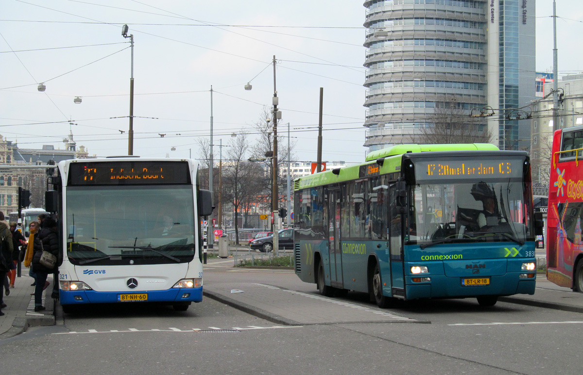Haarlem, MAN A78 Lion's City TÜ EL283 №: 3830; Amsterdam, Mercedes-Benz O530 Citaro Facelift G №: 321