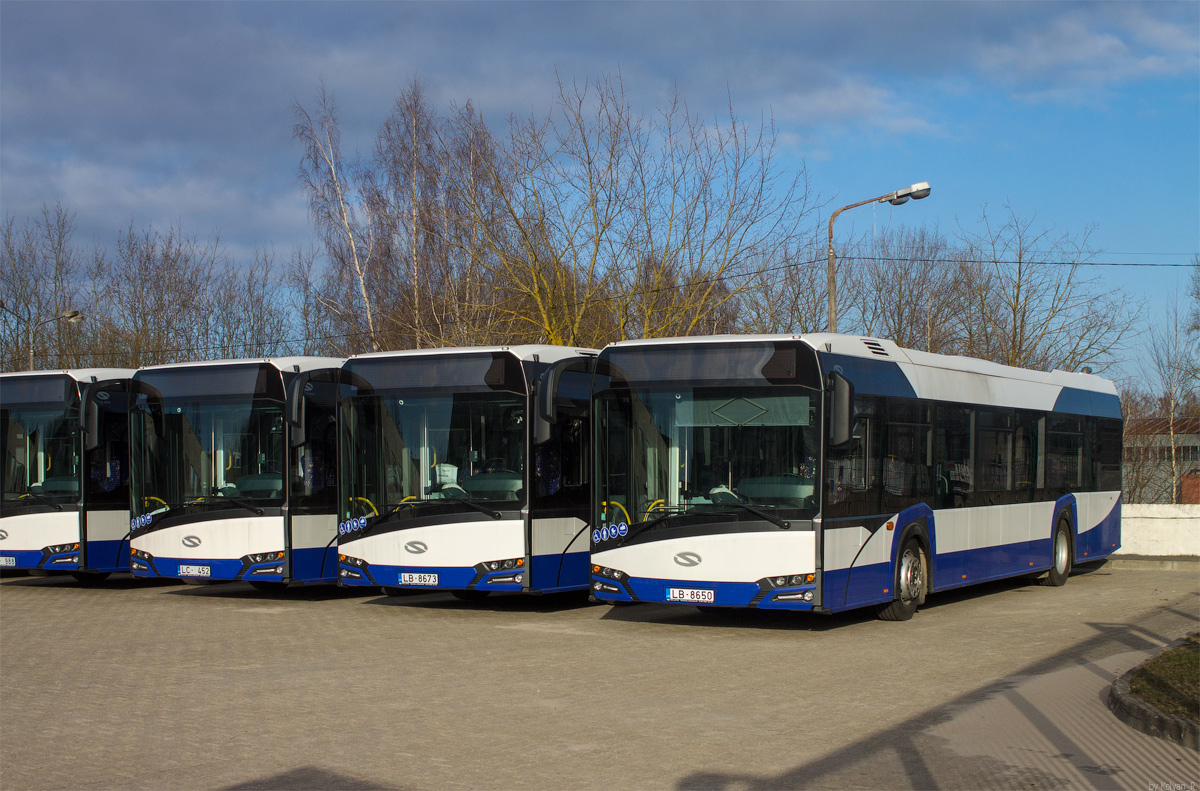 Riga, Solaris Urbino IV 12 No. 77043; Riga, Solaris Urbino IV 12 No. 77076; Riga, Solaris Urbino IV 12 No. 77065