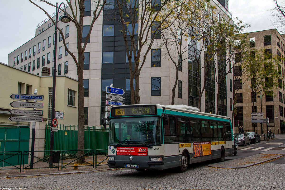 Paris, Irisbus Agora S № 7896