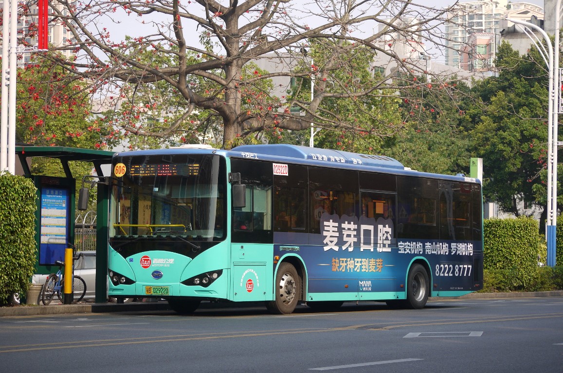 Shenzhen, BYD CK6100LGEV2 (K8) № 02922D