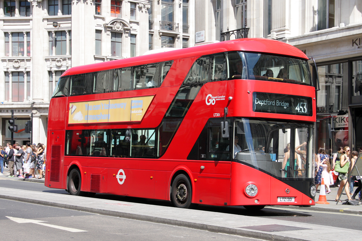 London, Wright New Bus for London # LT301