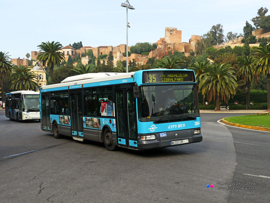 Málaga, Hispano Citybus E (Renault Agora S) # 384