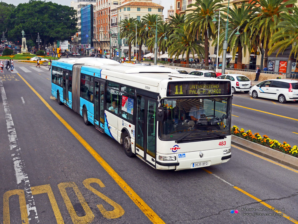 Málaga, Hispano Citybus A (Renault Agora L) # 483