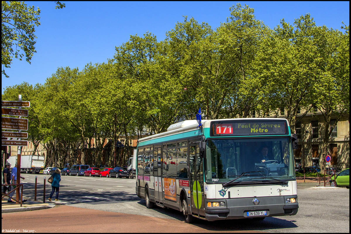 Париж, Irisbus Agora S № 7887
