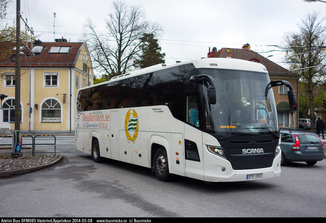 Stockholm, Scania Touring HD (Higer A80T) No. DFM 085