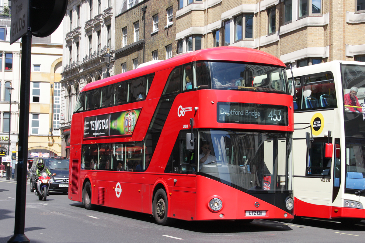 London, Wright New Bus for London # LT311