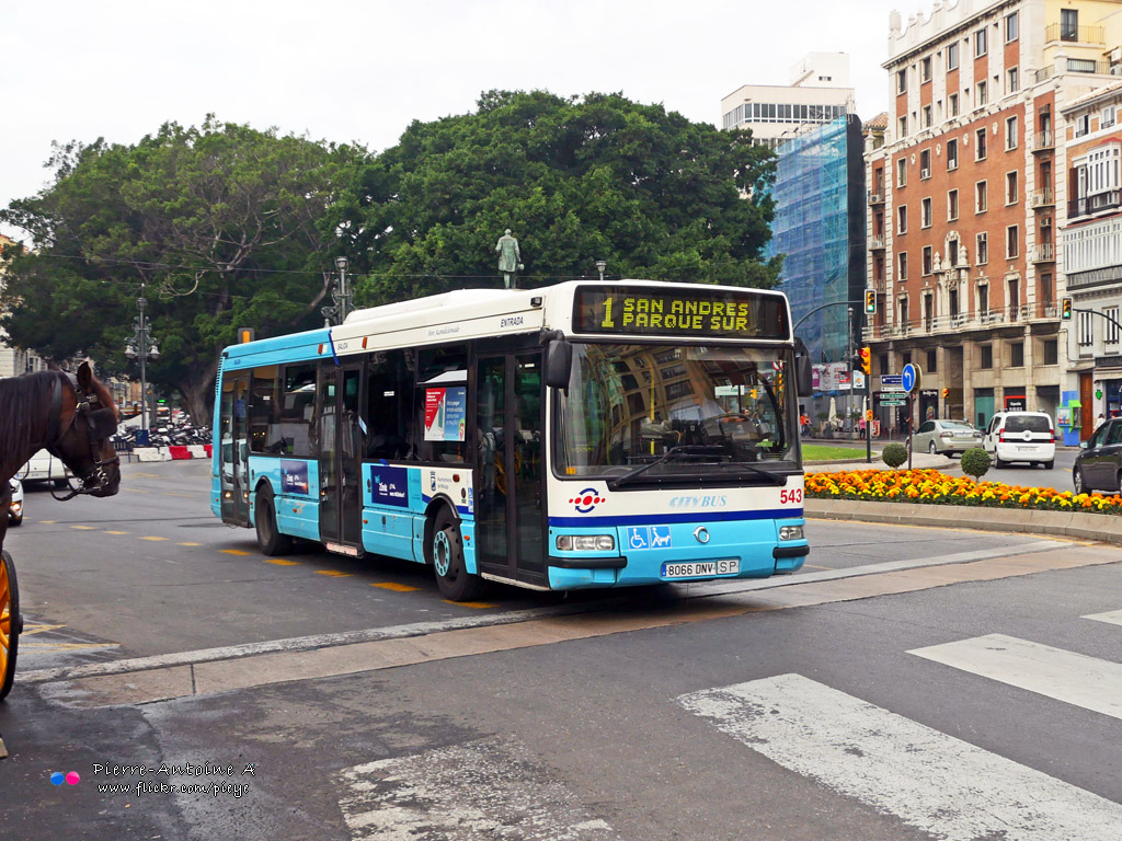 Málaga, Hispano Citybus E (Irisbus Agora S) # 543